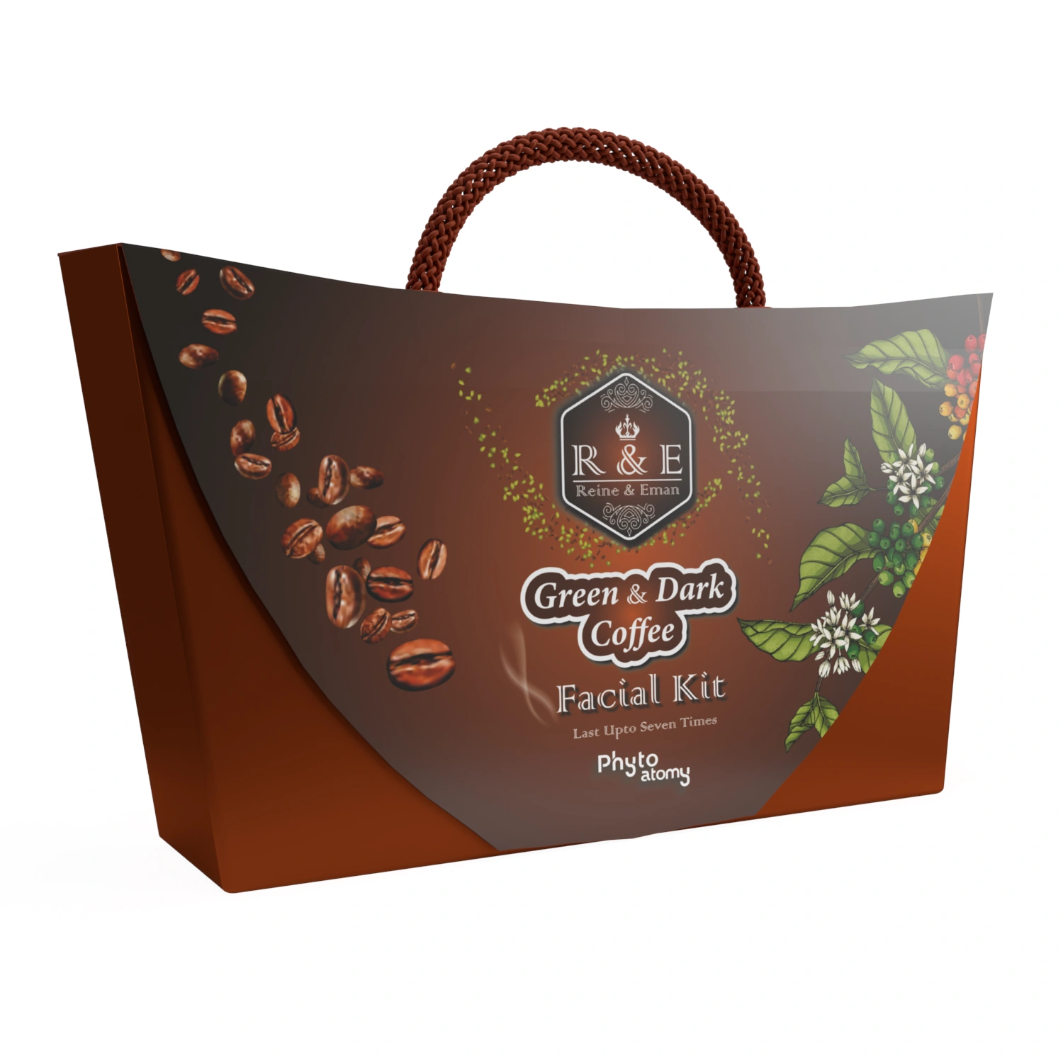 R & E Green & Dark Coffee Facial Kit